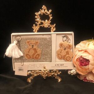 Rachel Zoe Silver Embellished Clutch